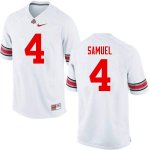 NCAA Ohio State Buckeyes Men's #4 Curtis Samuel White Nike Football College Jersey YCS8145KA